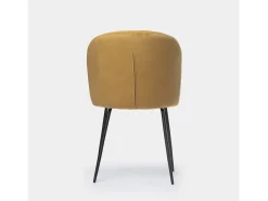 Silla de comedor de Terciopelo Mostaza 81 x 53- Elina