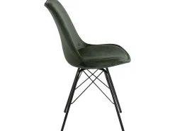 Silla de comedor Erin verde bosque, negro.