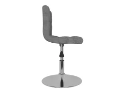 Silla de comedor giratoria tela gris claro