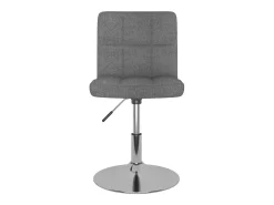 Silla de comedor giratoria tela gris claro
