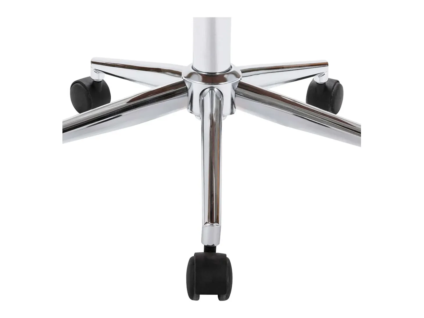 Silla de comedor giratoria blanca de madera curvada y cuero sintético