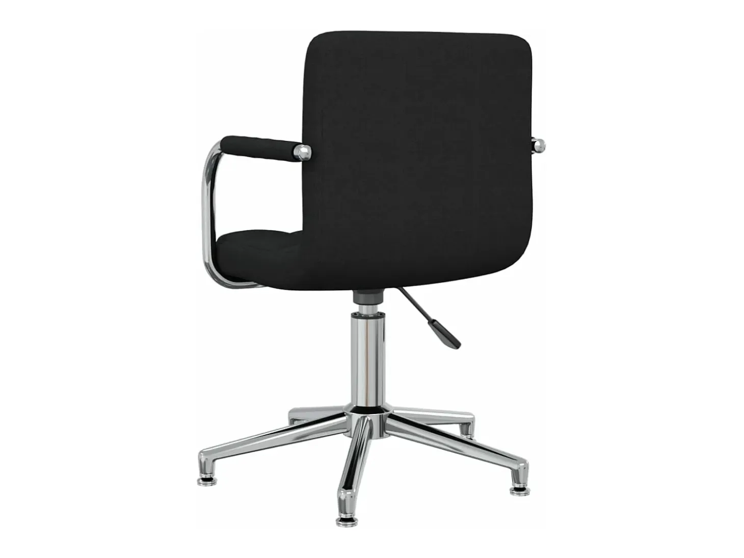Silla de comedor giratoria tela negro