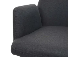 Silla de comedor giratoria MCW-H71, gris oscuro