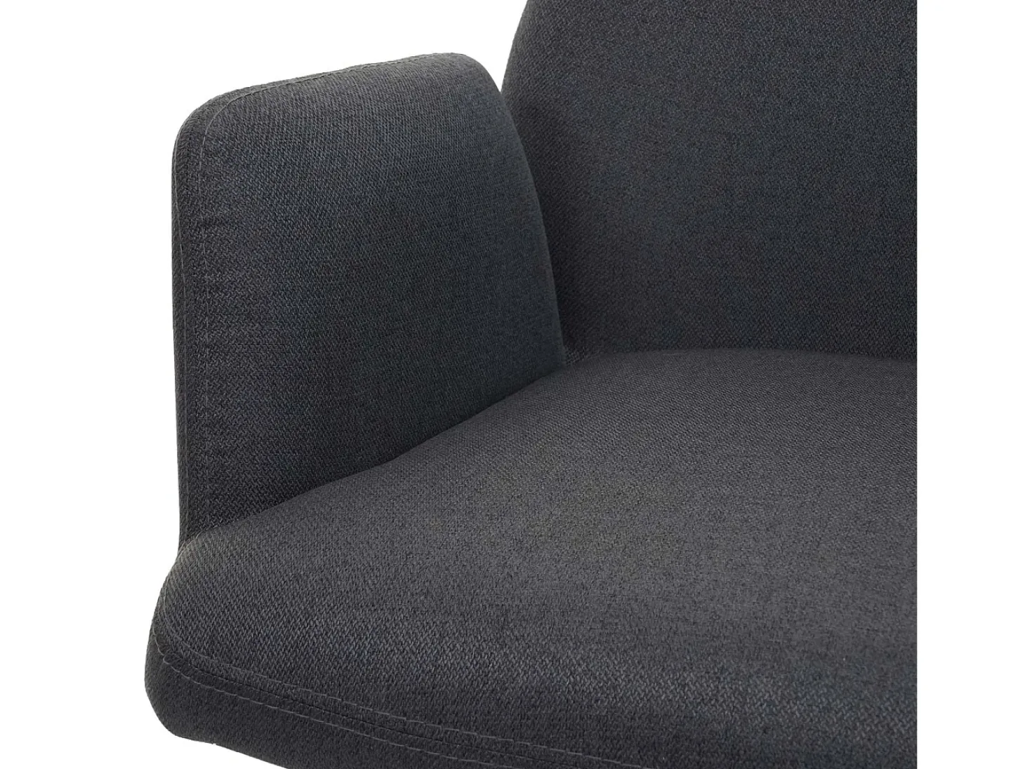 Silla de comedor giratoria MCW-H71, gris oscuro