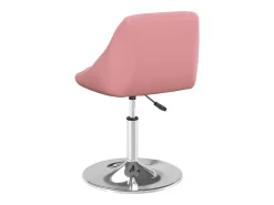 Silla de comedor giratoria 6 unidades terciopelo rosa