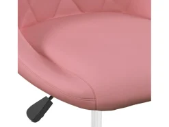 Silla de comedor giratoria 6 unidades terciopelo rosa