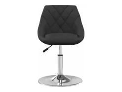 Silla de comedor giratoria 6 unidades terciopelo negro