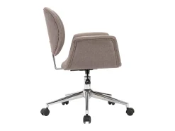 Silla de comedor giratoria tela gris taupe