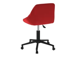 Silla de comedor giratoria de terciopelo vino tinto