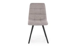 Silla de comedor gris con patas de metal negro Ottawa