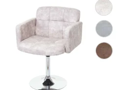 Silla de comedor Houston (juego de 6), vintage gris claro