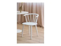 Silla de comedor ida madera color blanco.