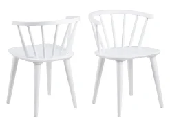 Silla de comedor ida madera color blanco.