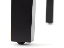 Silla de comedor Littau, blanco, patas oscuras