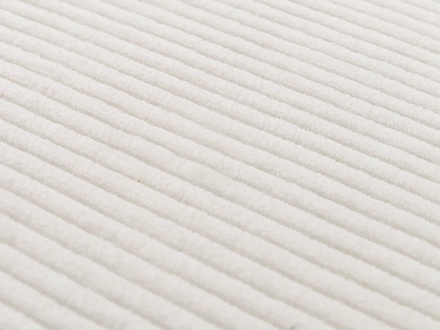 Silla de comedor Littau Cord (juego de 6), crema, patas oscuras