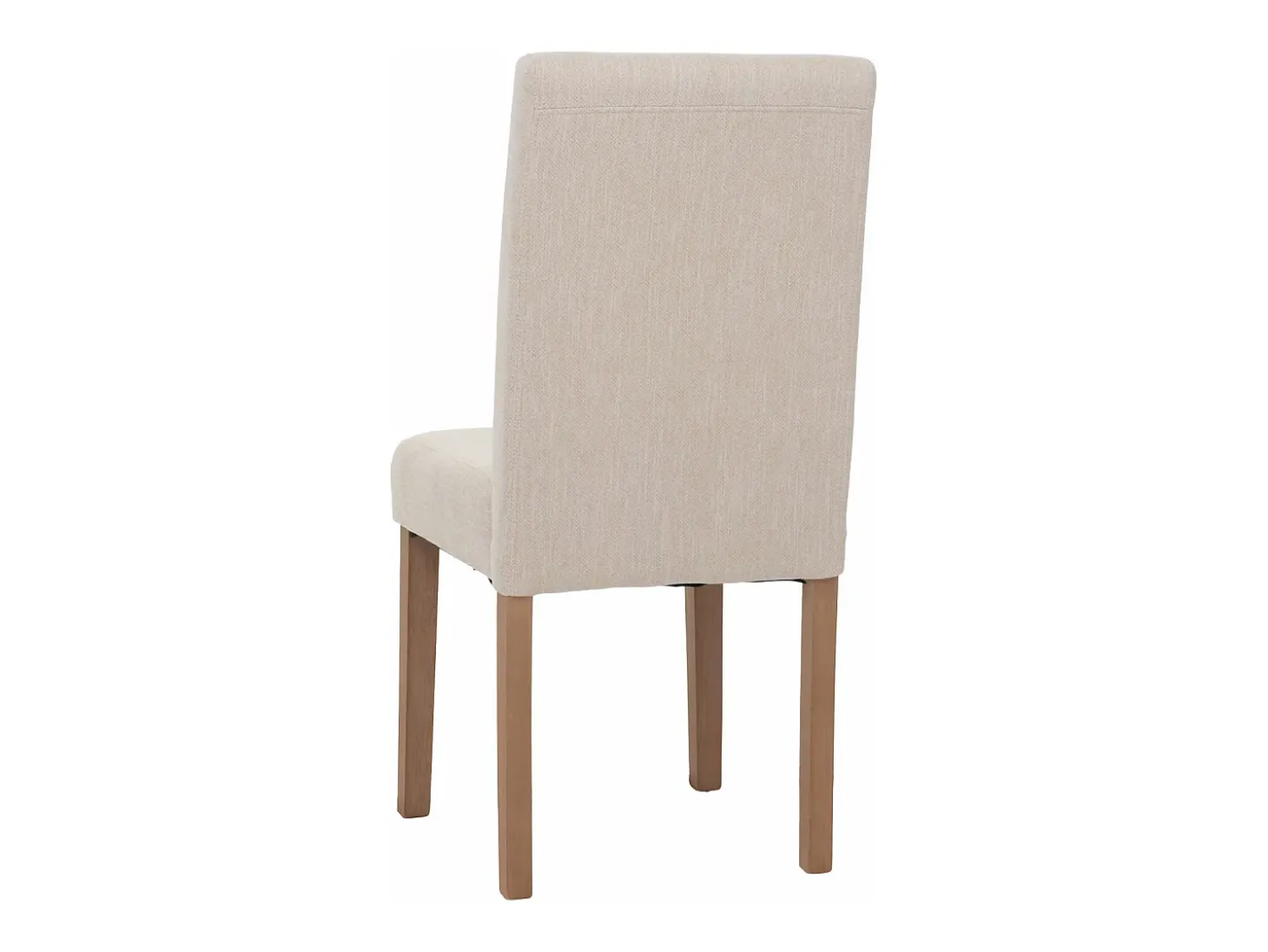 Silla de comedor Littau de chenilla (juego de 6), crema, patas color natural