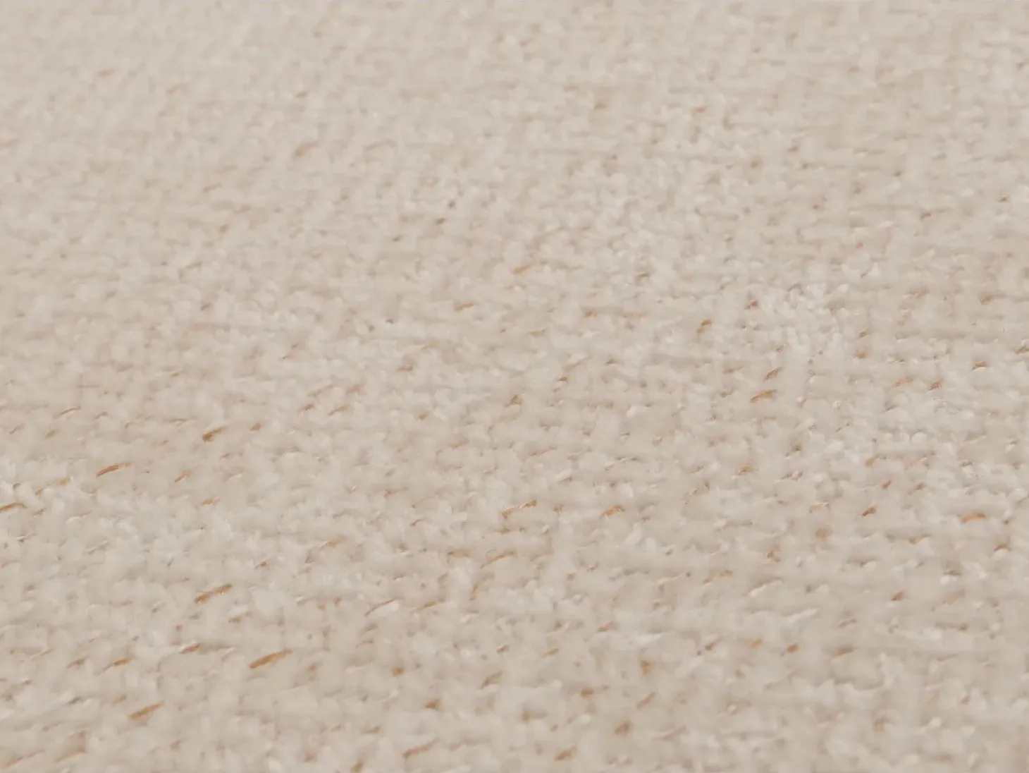 Silla de comedor Littau de chenilla (juego de 6), crema, patas color natural