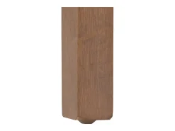 Silla de comedor Littau de chenilla (juego de 6), crema, patas color natural