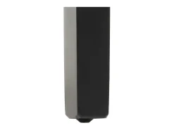 Silla de comedor Littau (juego de 6), cuero, negro, patas oscuras