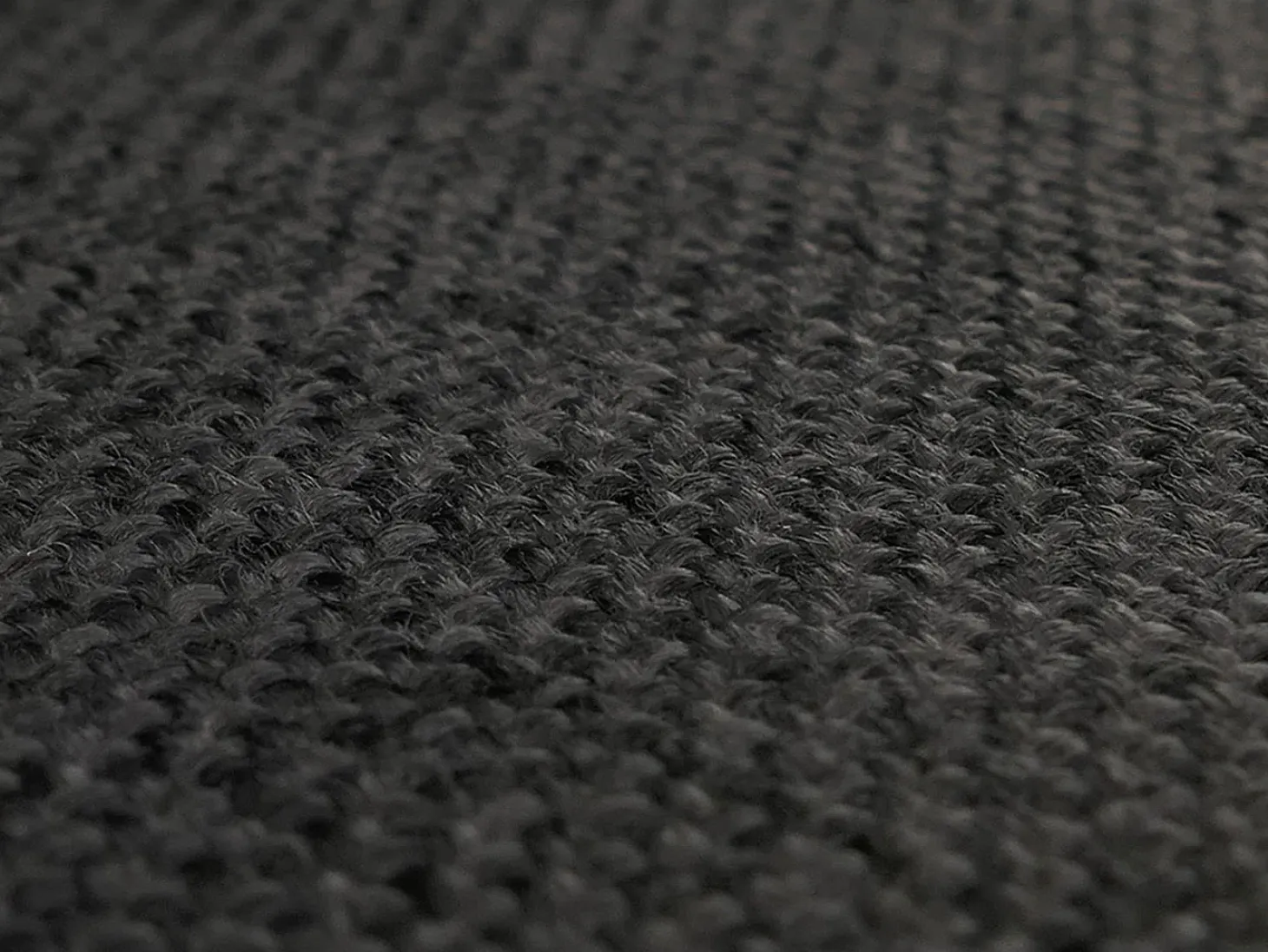 Silla de comedor Littau (set de 2), textil, negro, patas claras