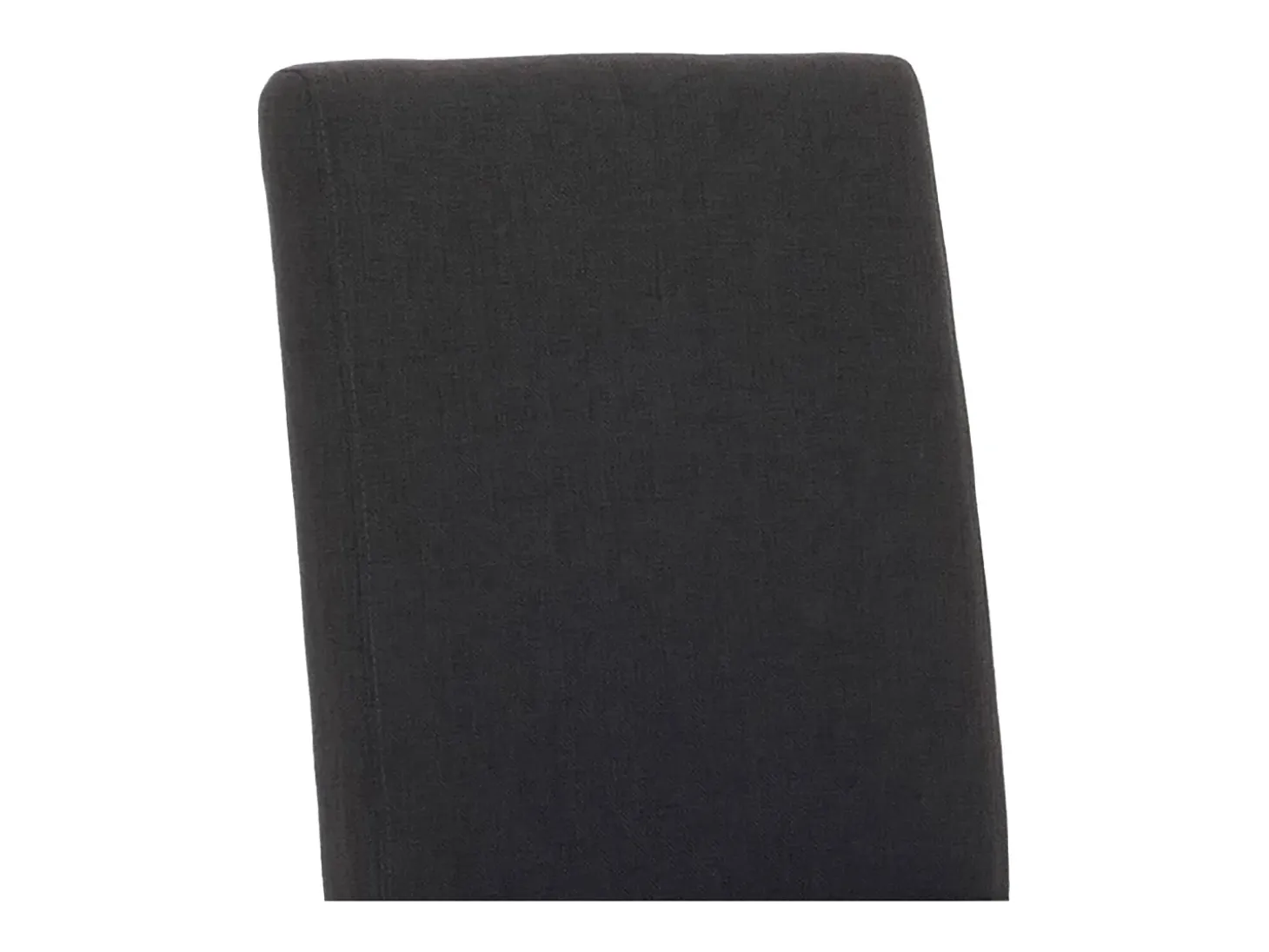 Silla de comedor Littau (set de 2), textil, negro, patas claras