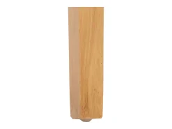 Silla de comedor Littau (set de 2), cuero, negro, patas claras
