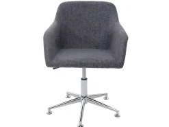 Silla de comedor MCW-A74, Textil, gris