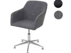 Silla de comedor MCW-A74, Textil, gris
