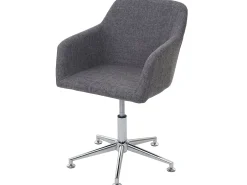 Silla de comedor MCW-A74, Textil, gris