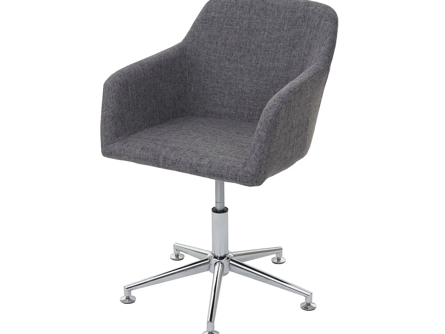 Silla de comedor MCW-A74, Textil, gris