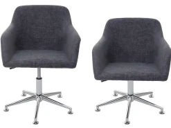 Silla de comedor MCW-A74, Textil, gris