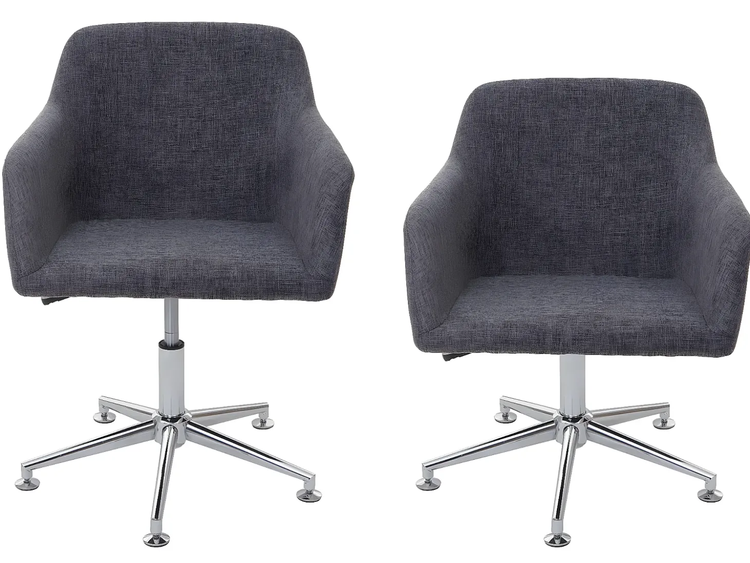 Silla de comedor MCW-A74, Textil, gris