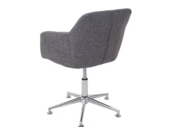 Silla de comedor MCW-A74, Textil, gris