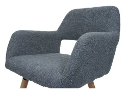 Silla de comedor MCW-A50 II (juego de 6), gris oscuro