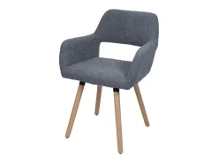 Silla de comedor MCW-A50 II, gris oscuro