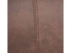Silla de comedor MCW-A50 II, textil, vintage marrón, patas claras