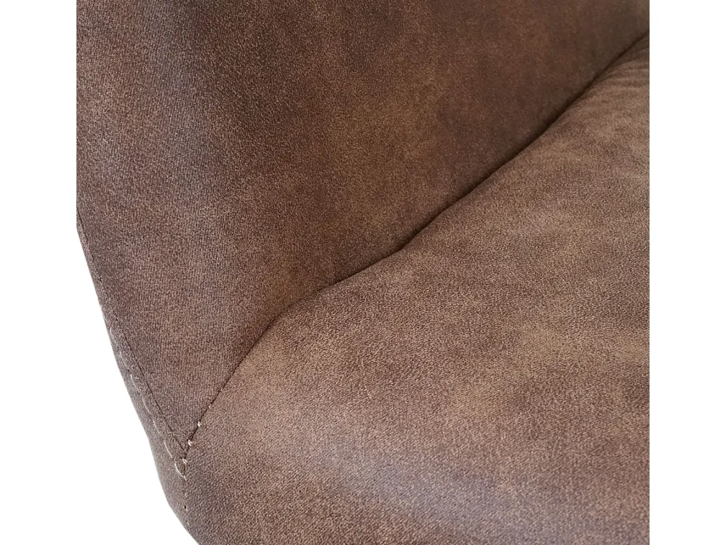Silla de comedor MCW-A50 II (juego de 6), textil, vintage marrón, patas claras
