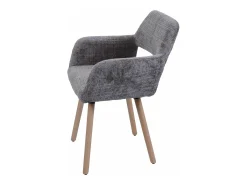 Silla de comedor MCW-A50 II (juego de 6), marrón
