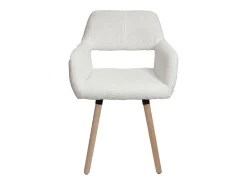 Silla de comedor MCW-A50 II (juego de 6), crema