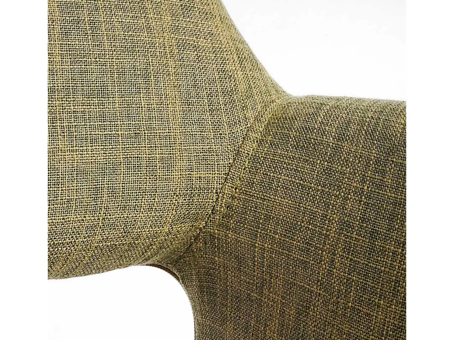 Silla de comedor MCW-A50 II, textil, verde claro, patas claras