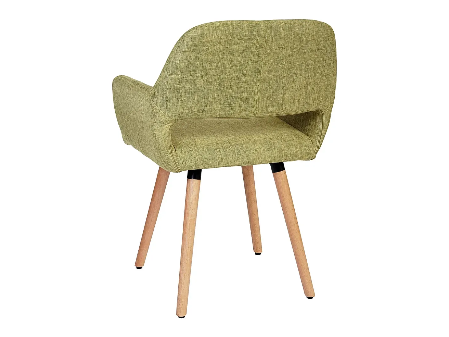 Silla de comedor MCW-A50 II, textil, verde claro, patas claras