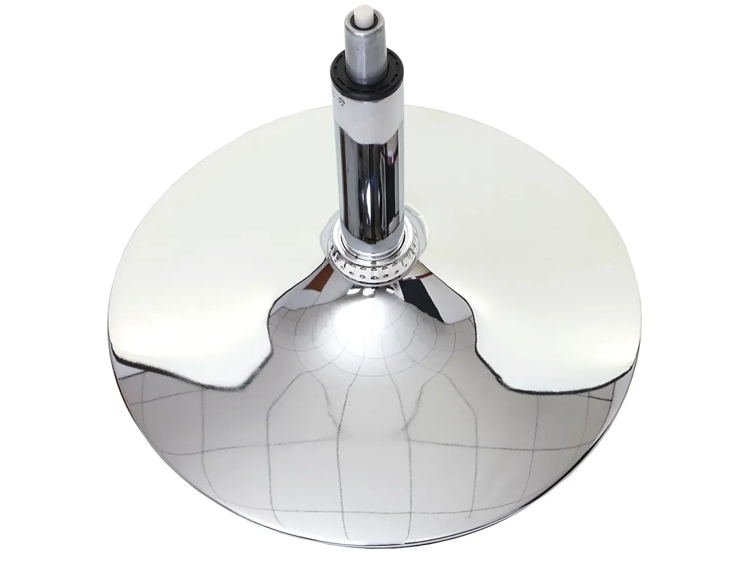 Silla de comedor MCW-A50 III, gris, base cromada