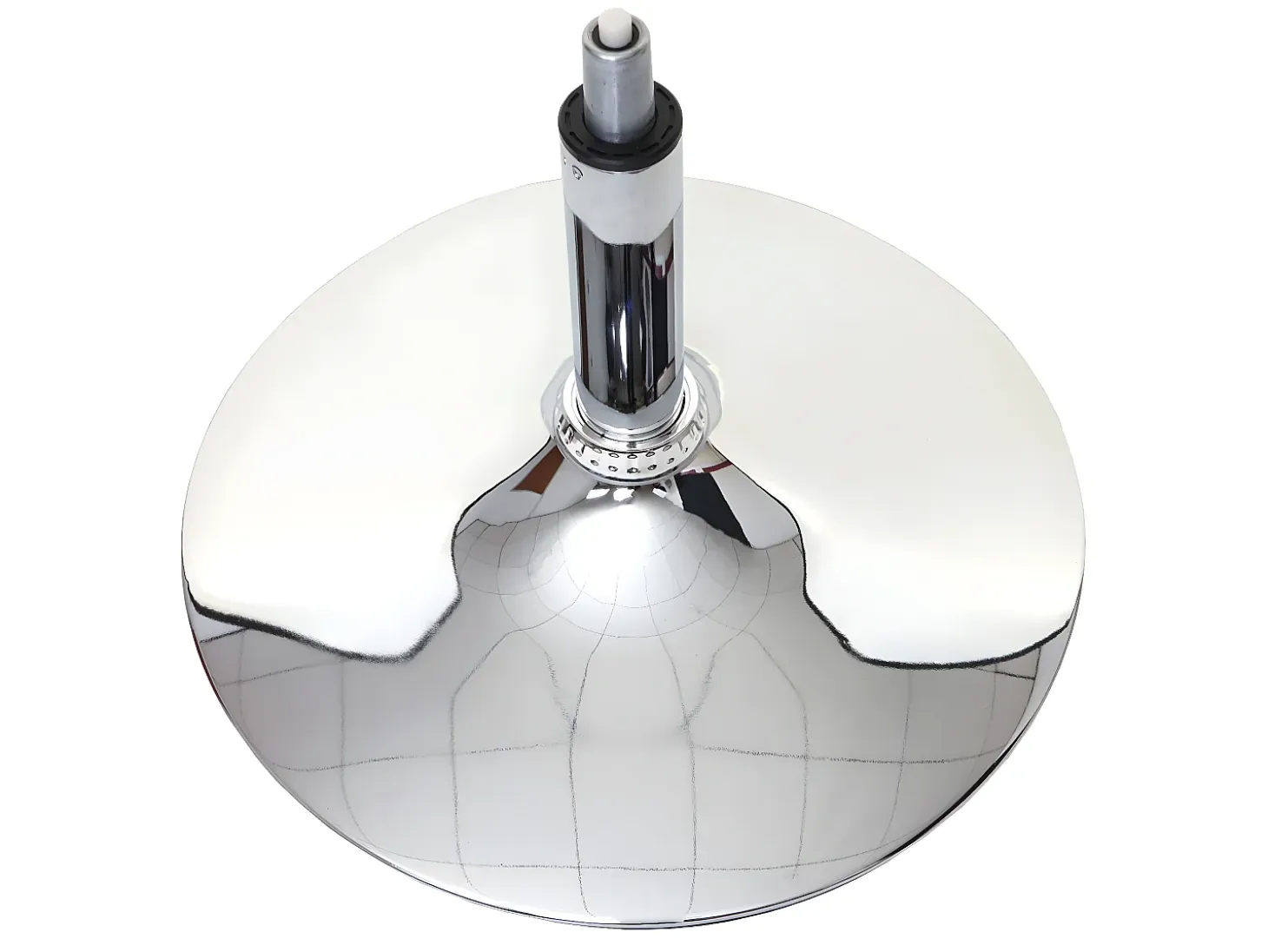 Silla de comedor MCW-A50 III, blanco, base cromada