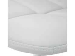 Silla de comedor MCW-A60 (juego de 6), polipiel blanca