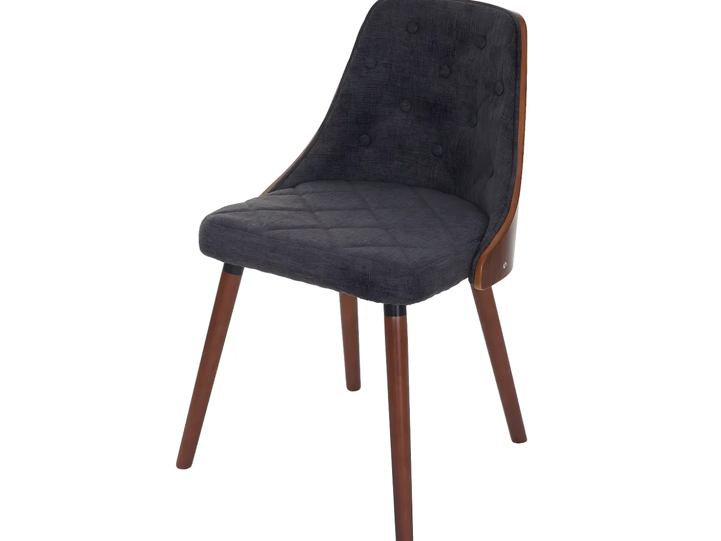 Silla de comedor MCW-A75 (juego de 6), textil gris