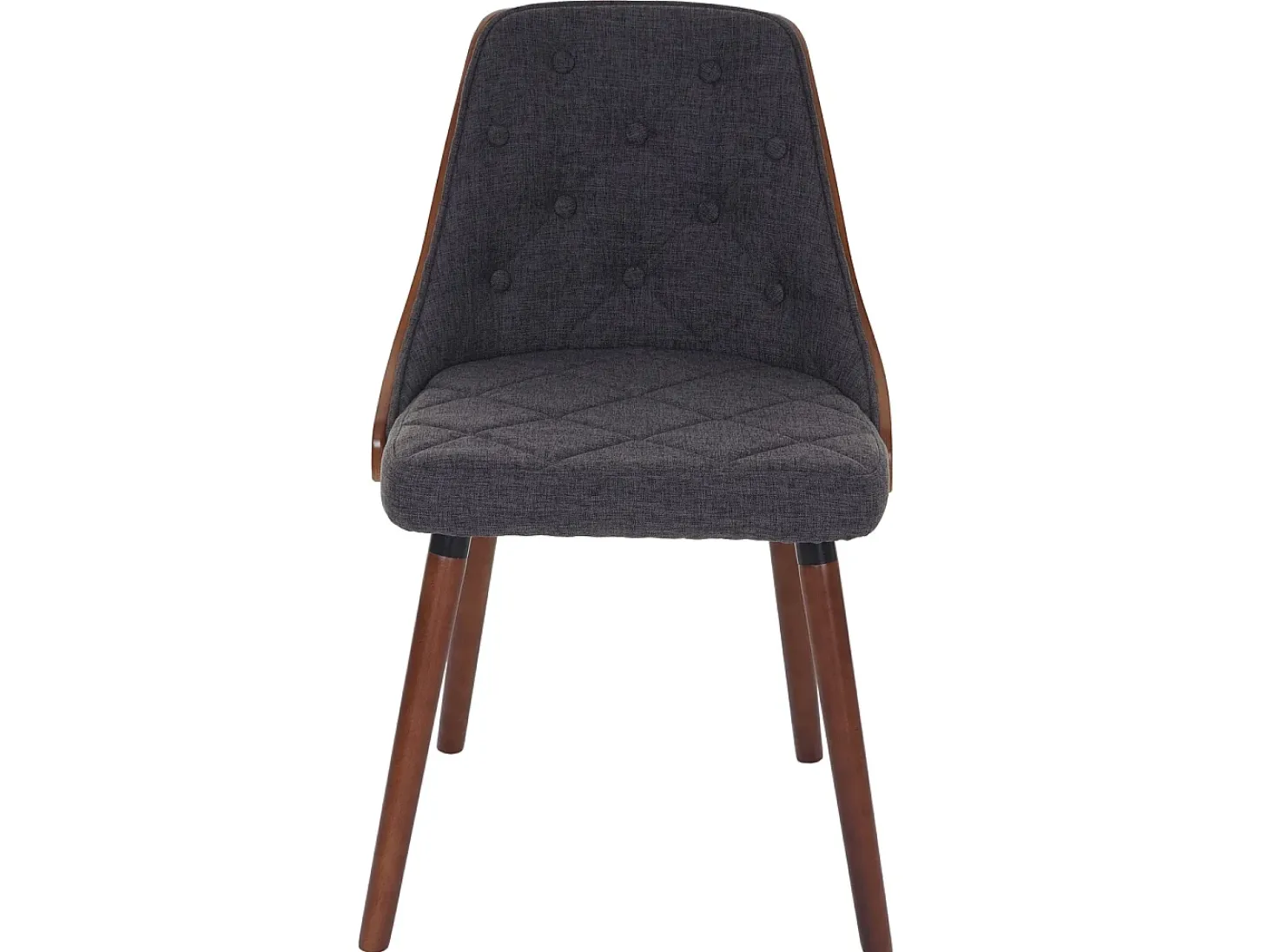 Silla de comedor MCW-A75 (juego de 6), textil gris