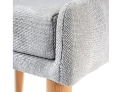 Silla de comedor MCW-B44 II (juego de 6), tela/textil gris