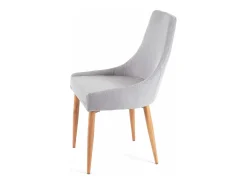 Silla de comedor MCW-B44 II (juego de 6), tela/textil gris