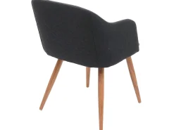 Silla de comedor MCW-D71, gris antracita