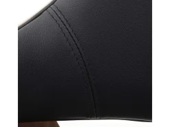 Silla de comedor MCW-D23, polipiel negra